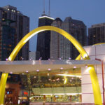 50th Anniversary McDonalds night shot of the arches