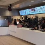 McDonald's restaurant menu and ordering area