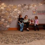 Kids sitting in entry way at Ronald McDonald house